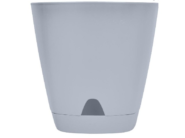 Горшок для цветов InGreen Amsterdam D110мм 0,65л с прикорневым поливом Утренний туман